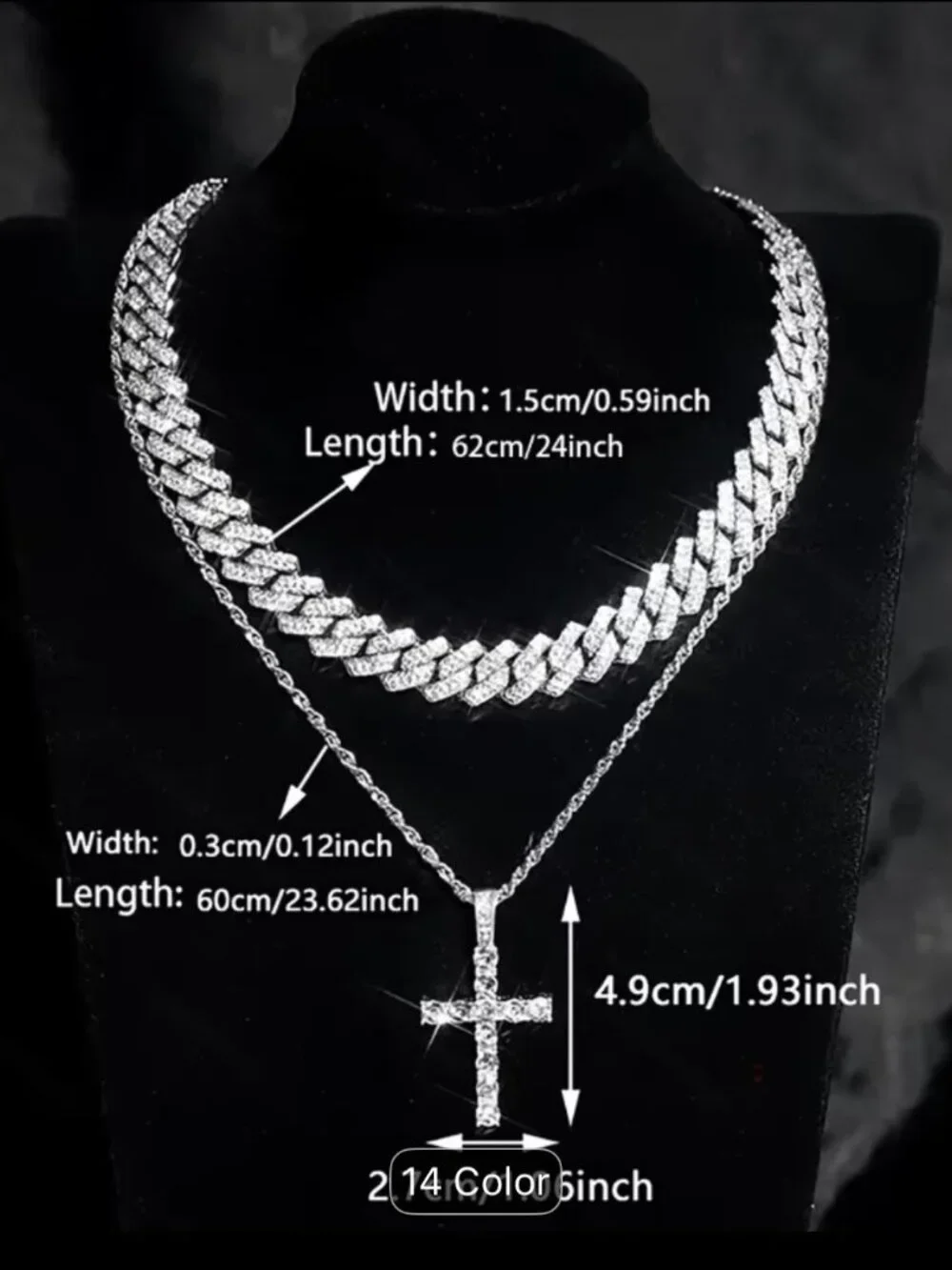 4-piece Men's Quartz Fashion Watch and Jewelry Set - Alloy